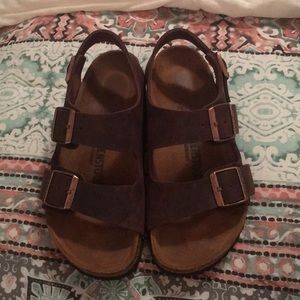 Birkenstock Milano Sandals - oiled leather